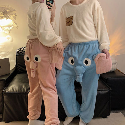 Funny Elephant Warm Women's Pajamas